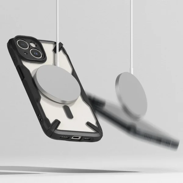 Ringke Fusion X MagSafe iPhone 15 Plus Case - Matte Blackeng