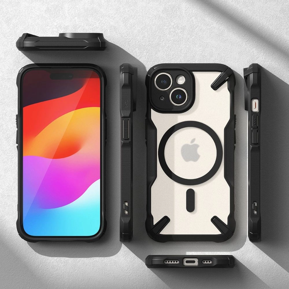 Ringke Fusion X MagSafe iPhone 15 Plus Case - Matte Blackeng