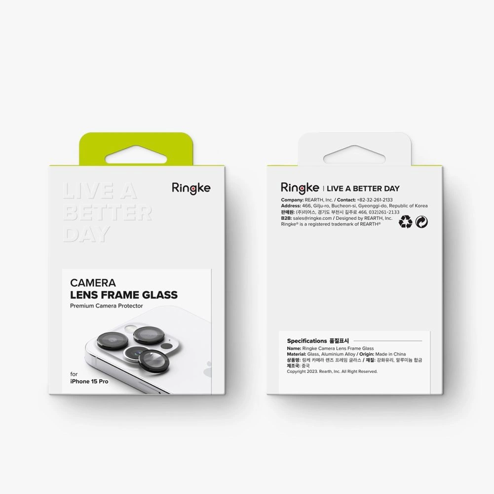 Ringke Camera Frame Protector for iPhone 15 Pro - Blackeng