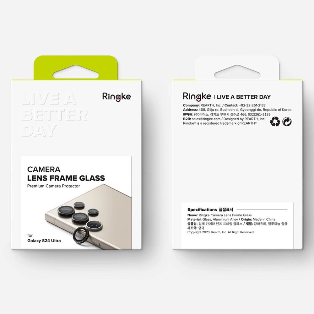 Ringke Camera Frame Protector for Samsung Galaxy S24 Ultra - Blackeng