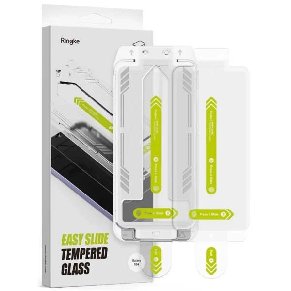 Ringke Easy Slide 2-pack tempered glass for Samsung Galaxy S24eng
