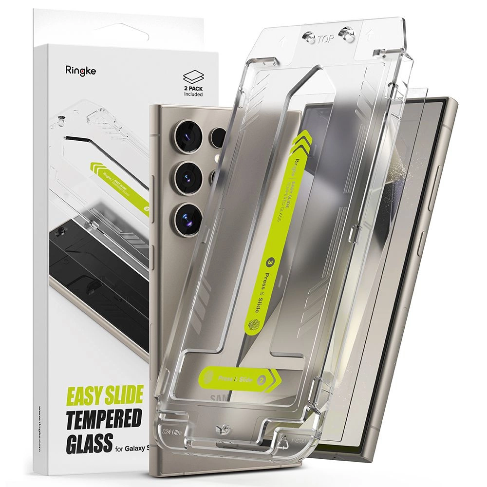 Ringke Easy Slide 2-pack tempered glass for Samsung Galaxy S24 Ultraeng