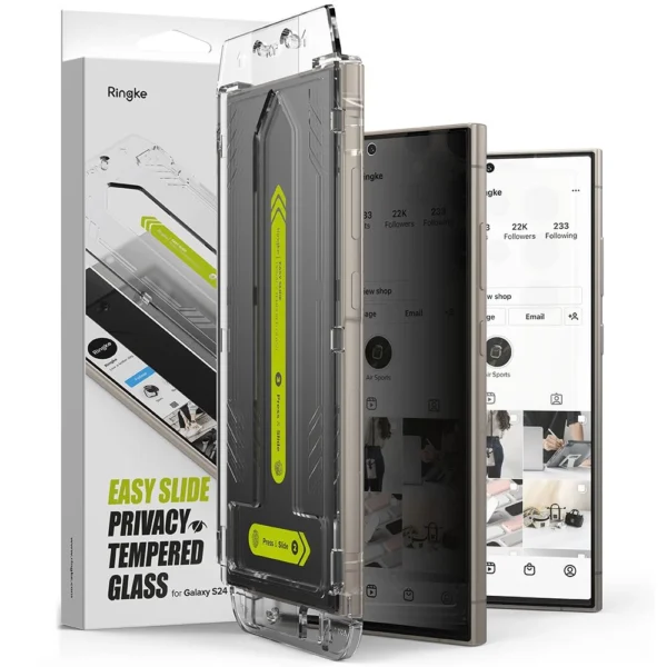 Ringke Easy Slide 2-pack Privacy Glass for Samsung Galaxy S24 Ultraeng