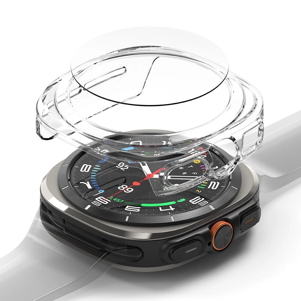 Ringke Slim & Tempered Glass Case + Glass Set for Samsung Galaxy Watch Ultra 47mm - Transparenteng