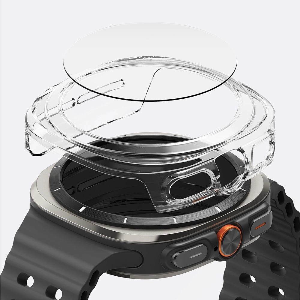 Ringke Slim & Tempered Glass Case + Glass Set for Samsung Galaxy Watch Ultra 47mm - Transparenteng