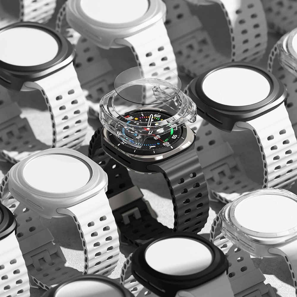 Ringke Slim & Tempered Glass Case + Glass Set for Samsung Galaxy Watch Ultra 47mm - Transparenteng