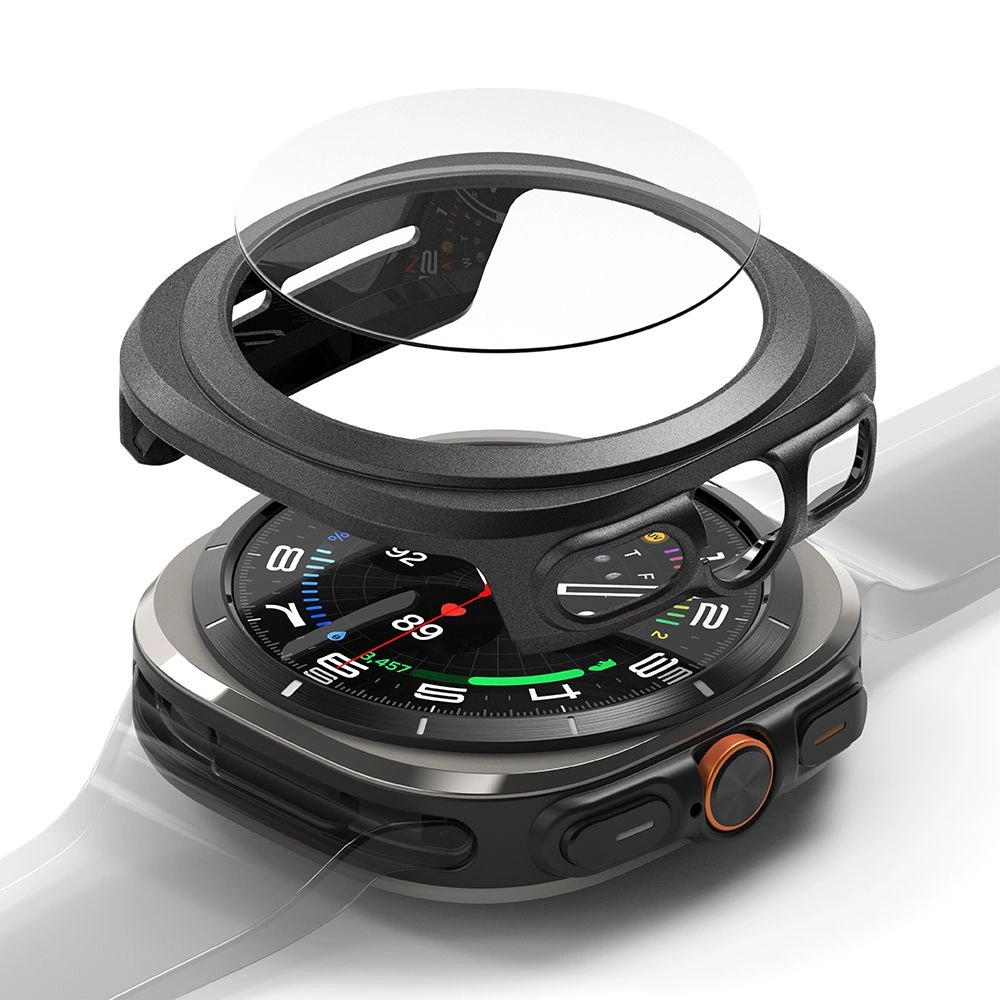 Ringke Slim & Tempered Glass Case + Glass Set for Samsung Galaxy Watch Ultra 47mm - Blackeng