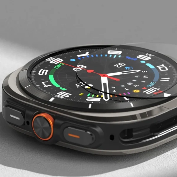 Ringke Slim & Tempered Glass Case + Glass Set for Samsung Galaxy Watch Ultra 47mm - Blackeng