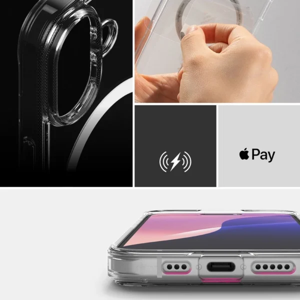 Ringke Fusion MagSafe iPhone 16 Case - Cleareng