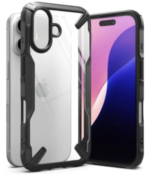 Ringke Fusion X iPhone 16 Case - Blackeng