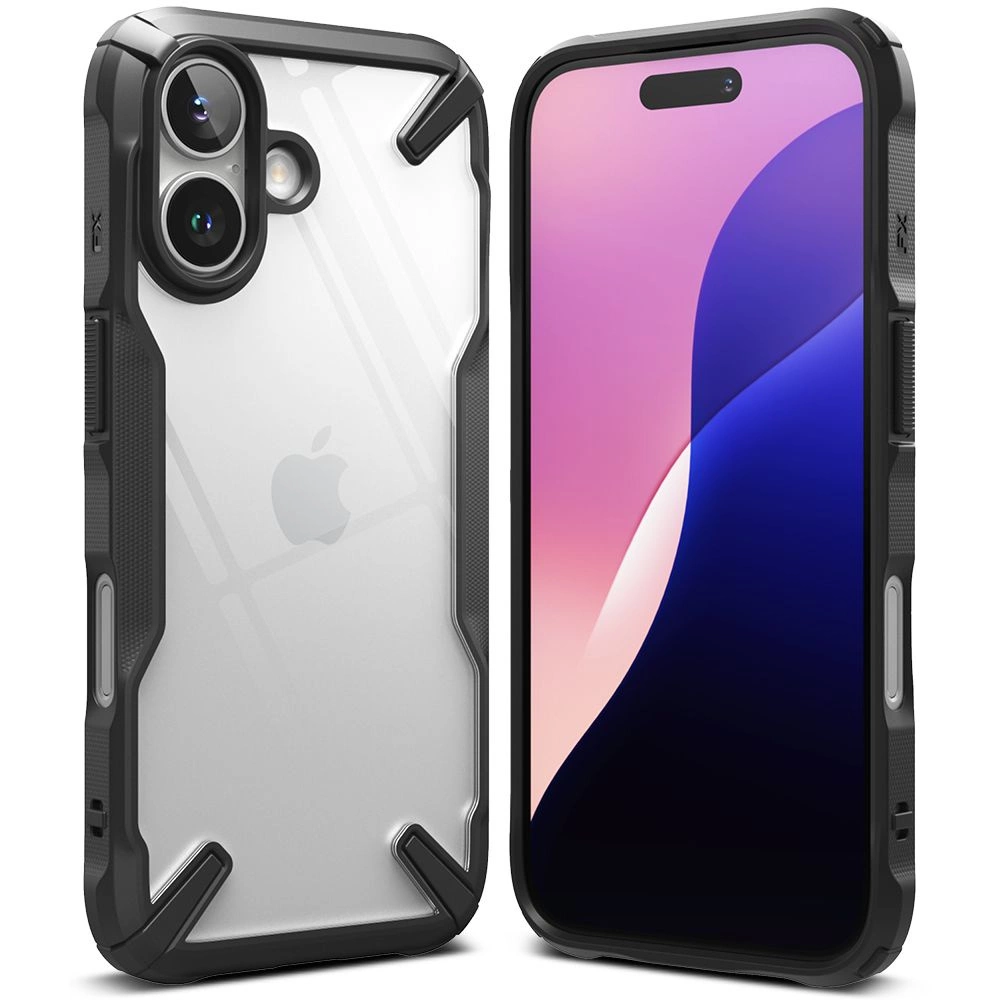 Ringke Fusion X iPhone 16 Case - Blackeng