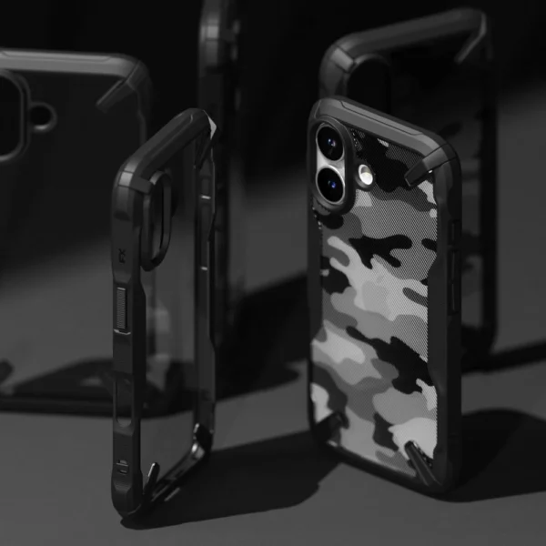 Ringke Fusion X iPhone 16 Case - Blackeng