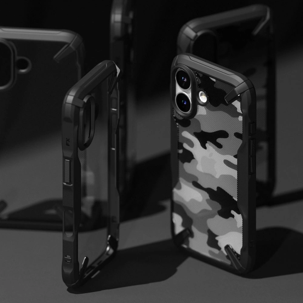 Ringke Fusion X iPhone 16 Case - Blackeng