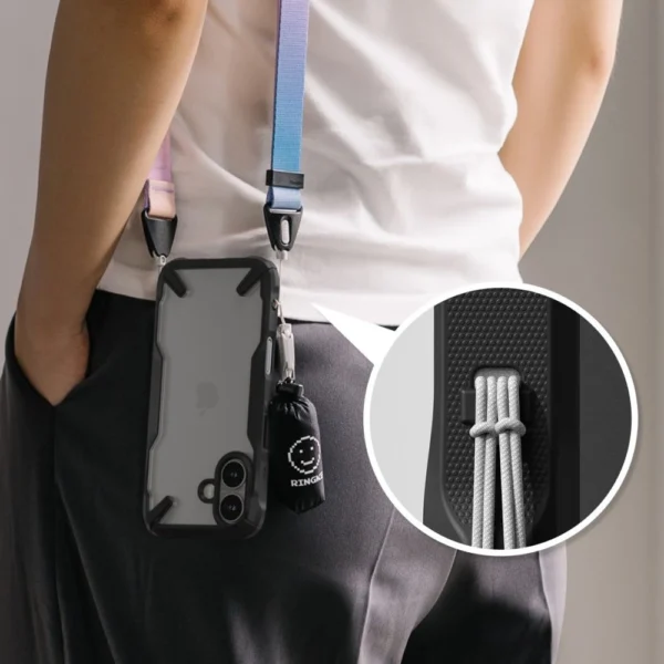 Ringke Fusion X iPhone 16 Case - Blackeng