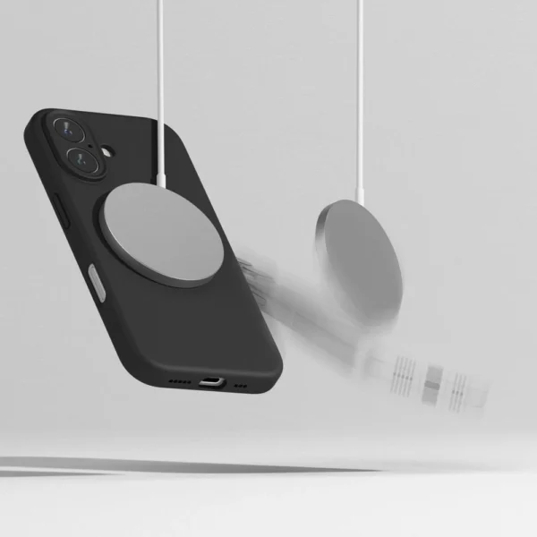 Ringke Silicone MagSafe iPhone 16 Case - Blackeng