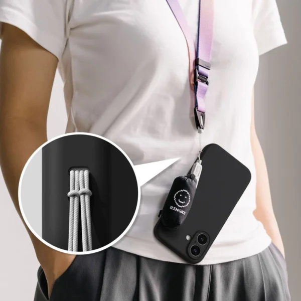 Ringke Silicone MagSafe iPhone 16 Case - Blackeng