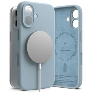 Ringke Silicone MagSafe iPhone 16 Case - Blueeng