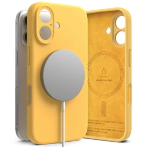 Ringke Silicone MagSafe case for iPhone 16 - yelloweng
