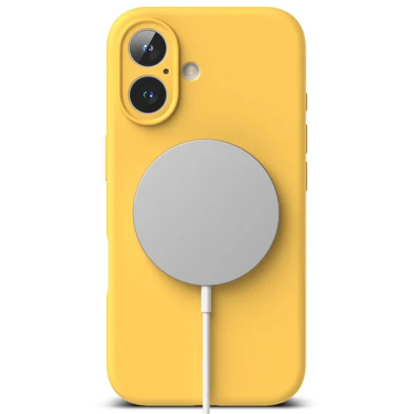 Ringke Silicone MagSafe case for iPhone 16 - yelloweng