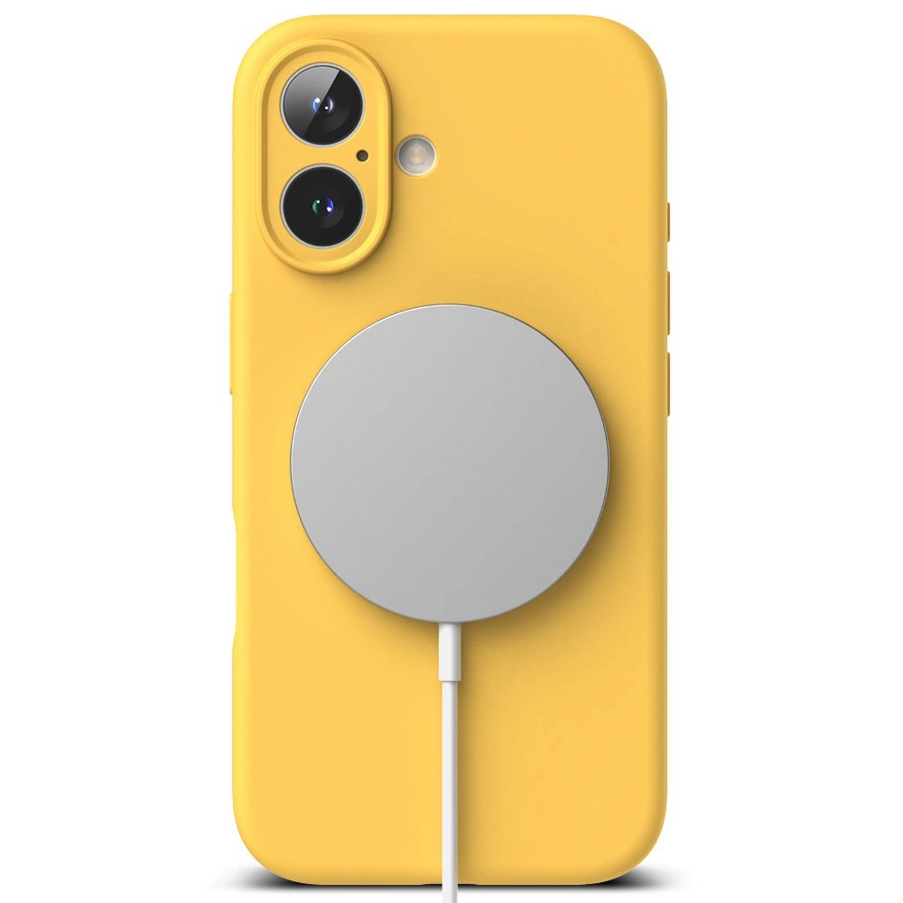 Ringke Silicone MagSafe case for iPhone 16 - yelloweng