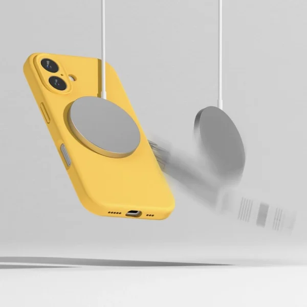 Ringke Silicone MagSafe case for iPhone 16 - yelloweng