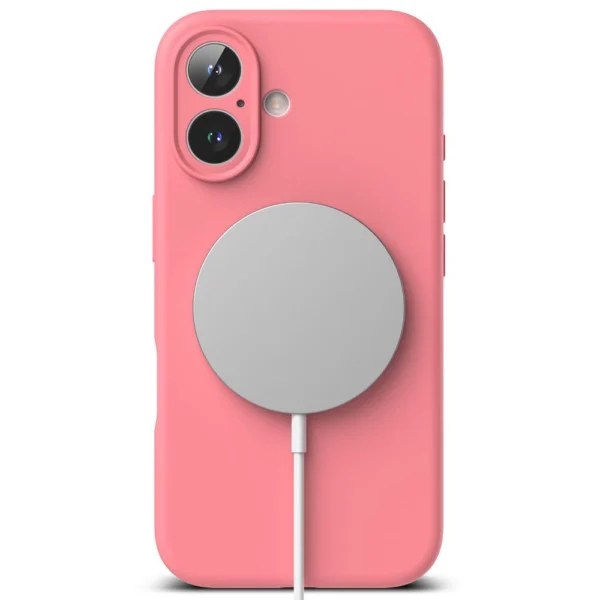 Ringke Silicone MagSafe iPhone 16 Case - Pinkeng