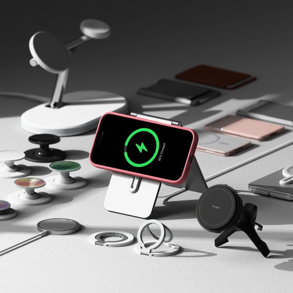 Ringke Silicone MagSafe iPhone 16 Case - Pinkeng