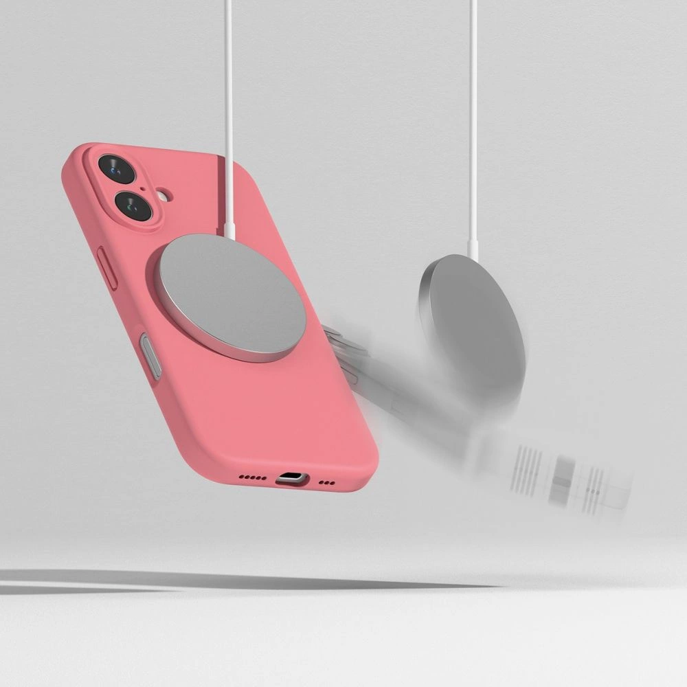 Ringke Silicone MagSafe iPhone 16 Case - Pinkeng