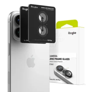 Ringke Camera Frame Protector 2-pack for iPhone 16 / 16 Plus - Blackeng