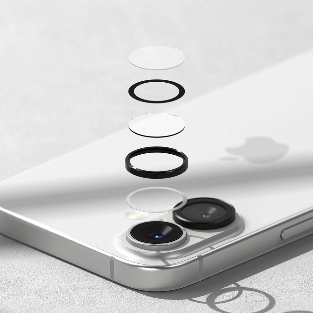 Ringke Camera Frame Protector 2-pack for iPhone 16 / 16 Plus - Blackeng