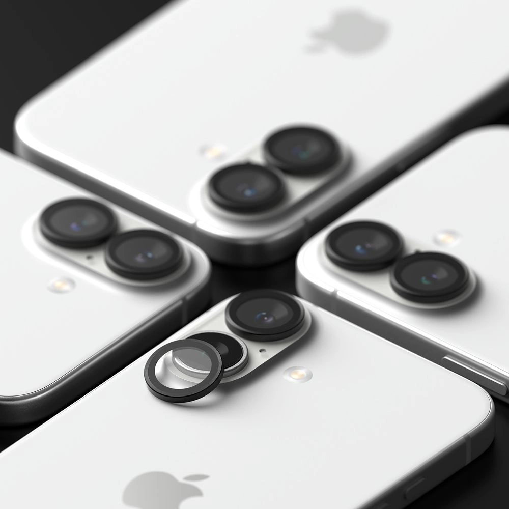 Ringke Camera Frame Protector 2-pack for iPhone 16 / 16 Plus - Blackeng
