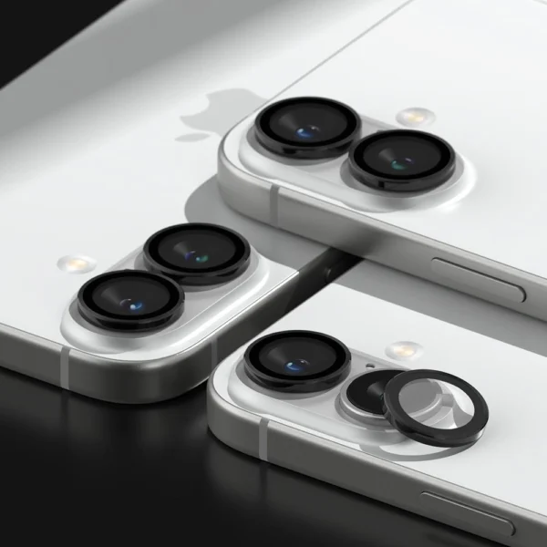Ringke Camera Frame Protector 2-pack for iPhone 16 / 16 Plus - Blackeng