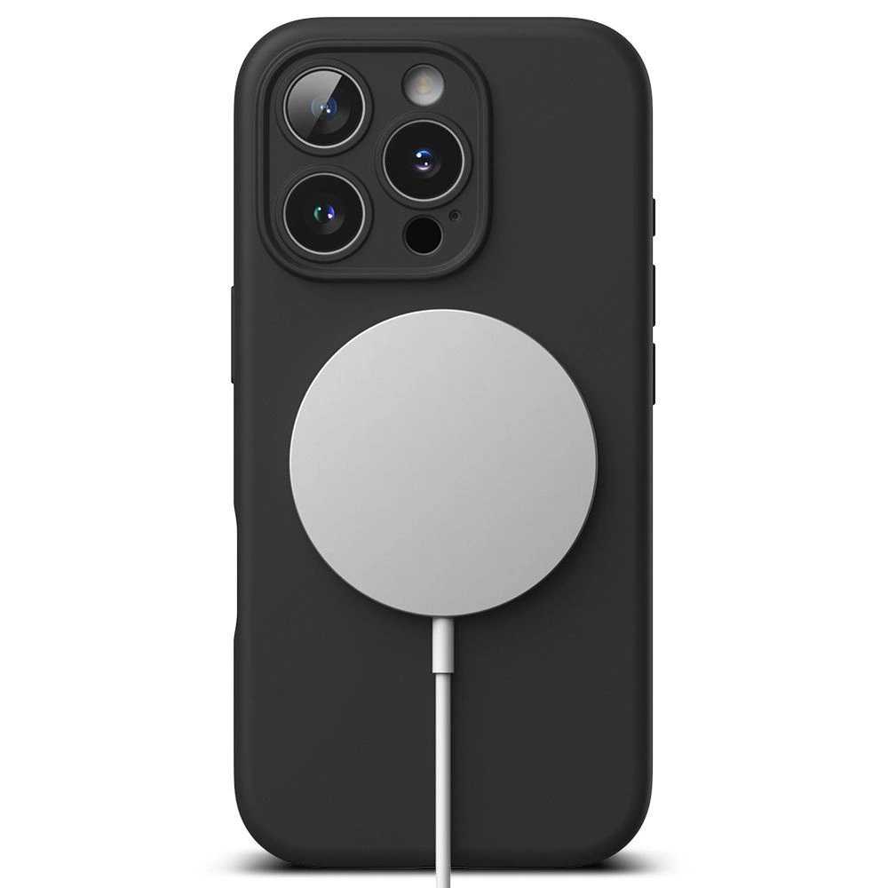 Ringke Silicone MagSafe iPhone 16 Pro Case - Blackeng