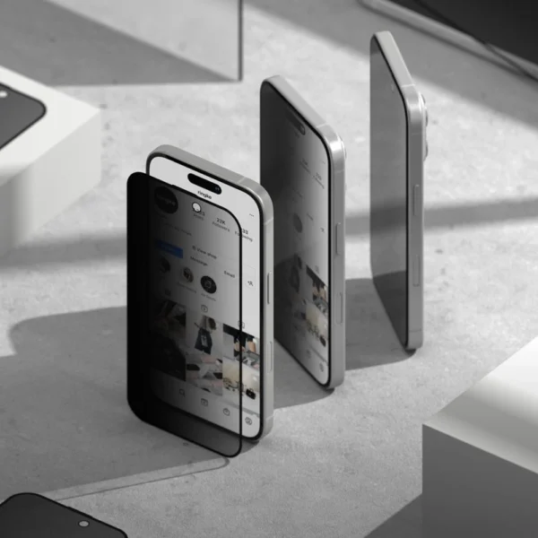 Ringke Easy Slide Privacy Glass 2-pack for iPhone 16 Proeng