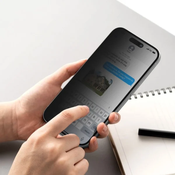 Ringke Easy Slide Privacy Glass 2-pack for iPhone 16 Proeng