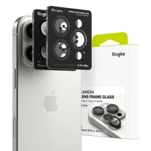 Ringke Camera Frame Protector 2-pack for iPhone 16 Pro / 16 Pro Max - Blackeng