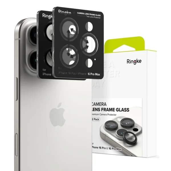 Ringke Camera Frame Protector 2-pack for iPhone 16 Pro / 16 Pro Max - Blackeng