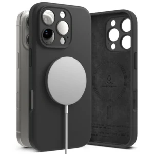 Ringke Silicone MagSafe Case for iPhone 16 Pro max - Blackeng