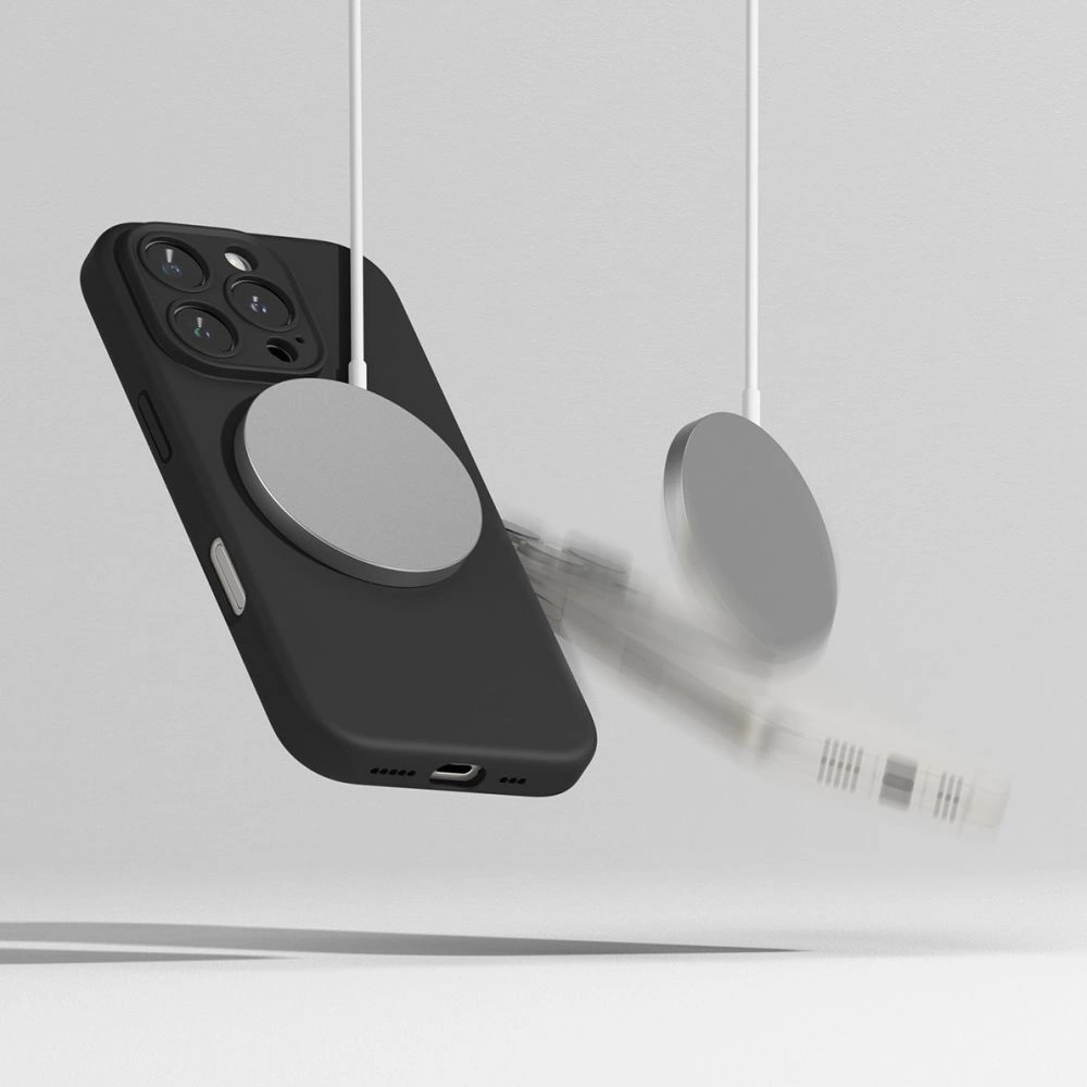 Ringke Silicone MagSafe Case for iPhone 16 Pro max - Blackeng