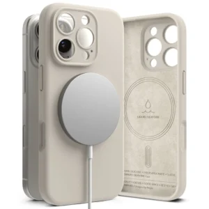 Ringke Silicone MagSafe iPhone 16 Pro Max Case - Beigeeng