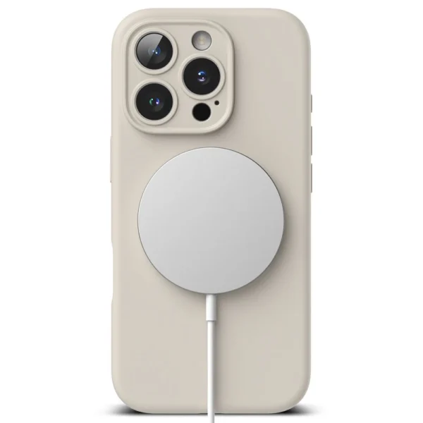 Ringke Silicone MagSafe iPhone 16 Pro Max Case - Beigeeng