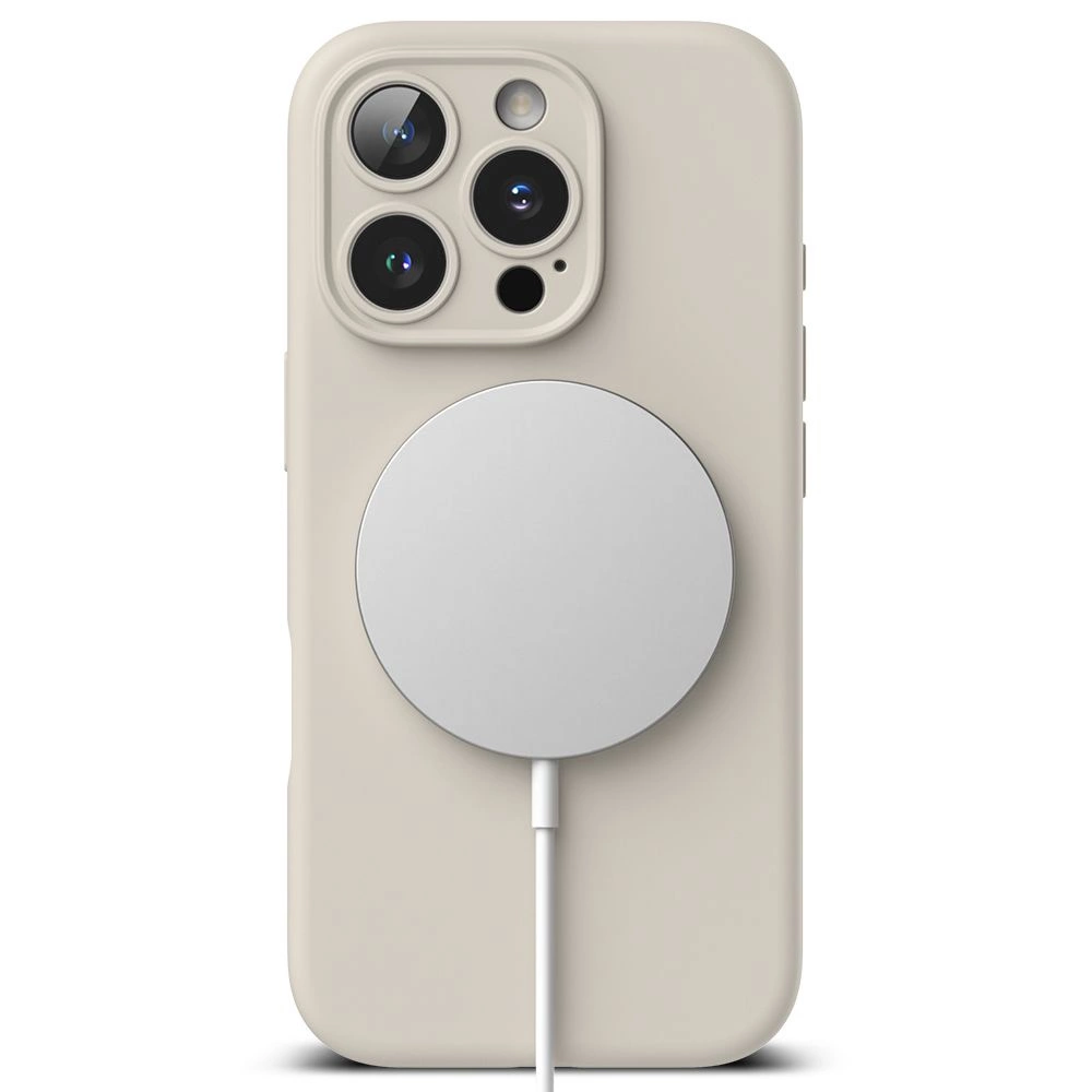 Ringke Silicone MagSafe iPhone 16 Pro Max Case - Beigeeng