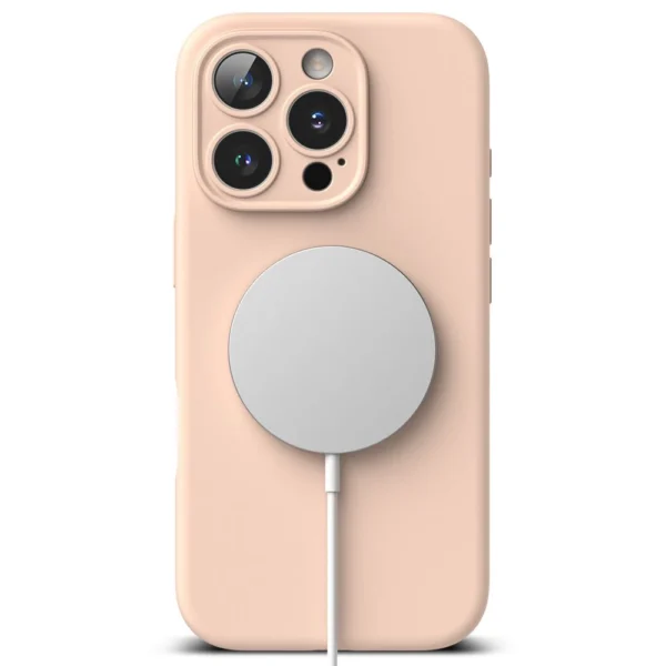 Ringke Silicone MagSafe iPhone 16 Pro Max Case - Pinkeng
