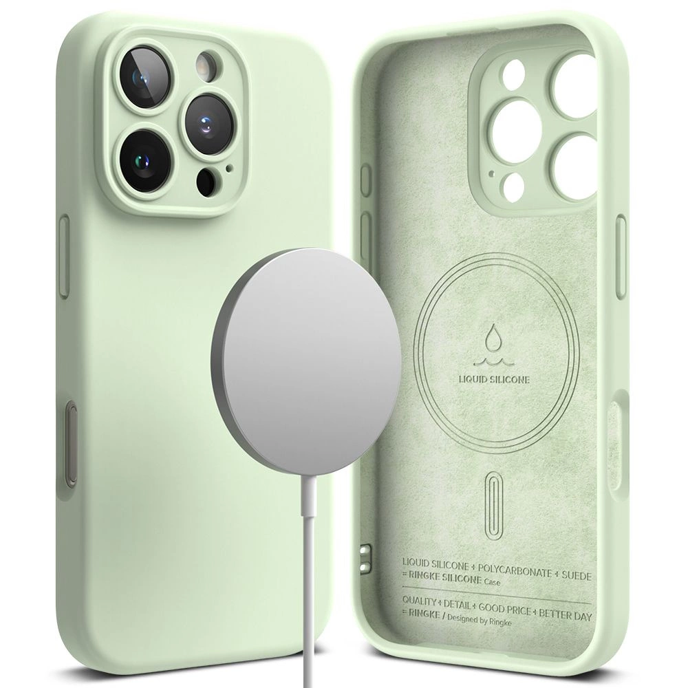 Ringke Silicone MagSafe Case for iPhone 16 Pro max - Greeneng