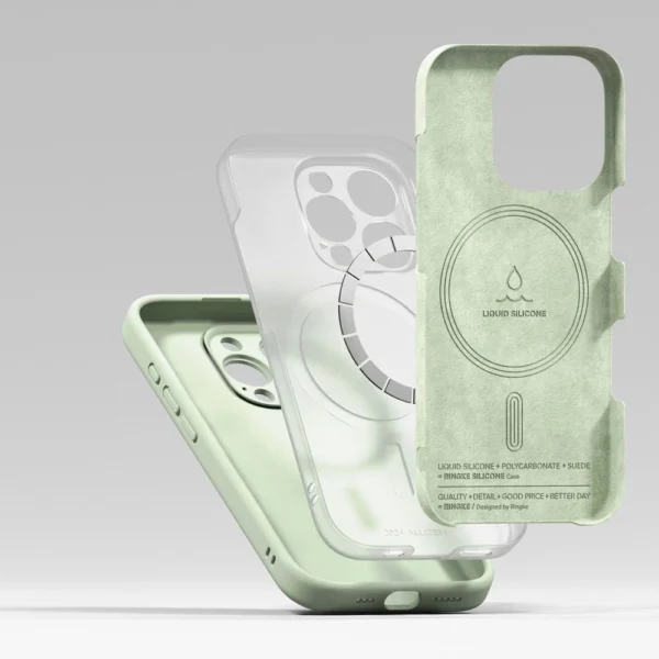 Ringke Silicone MagSafe Case for iPhone 16 Pro max - Greeneng