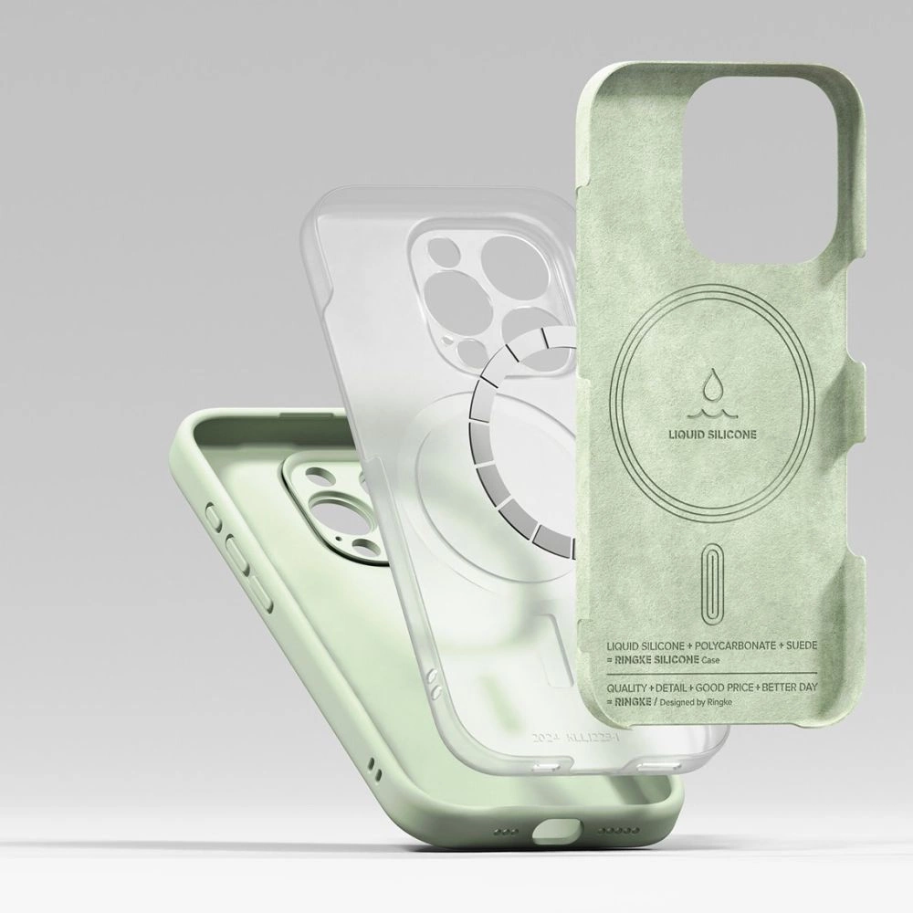 Ringke Silicone MagSafe Case for iPhone 16 Pro max - Greeneng