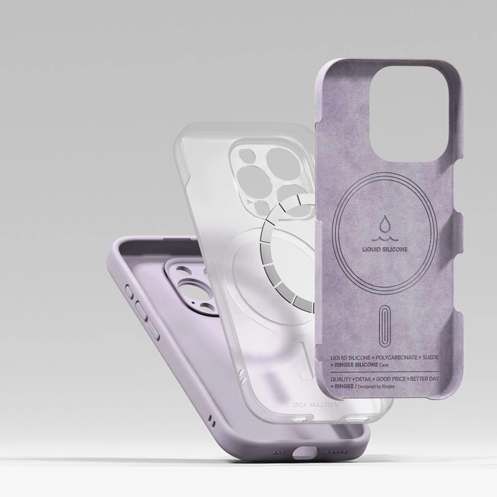 Ringke Silicone MagSafe iPhone 16 Pro Max Case - Purpleeng