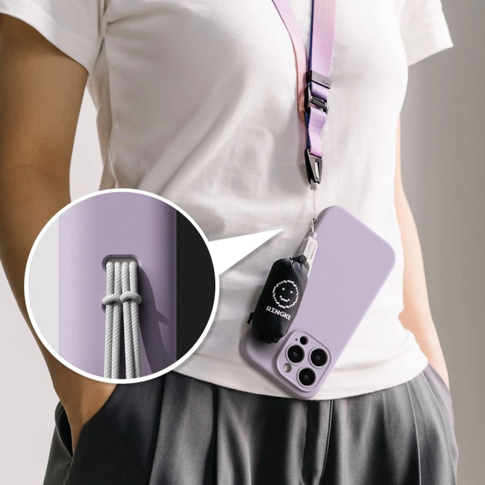 Ringke Silicone MagSafe iPhone 16 Pro Max Case - Purpleeng