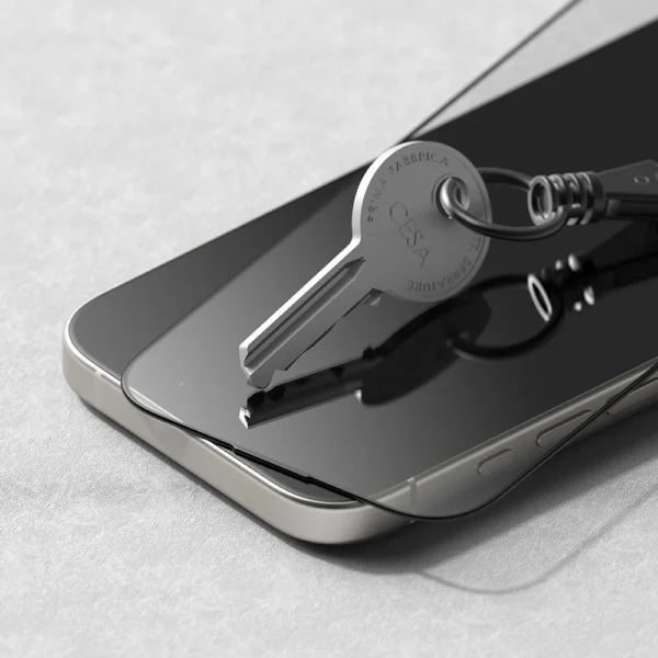Ringke Easy Slide 2-pack Black Frame Tempered Glass for iPhone 16 Pro Maxeng