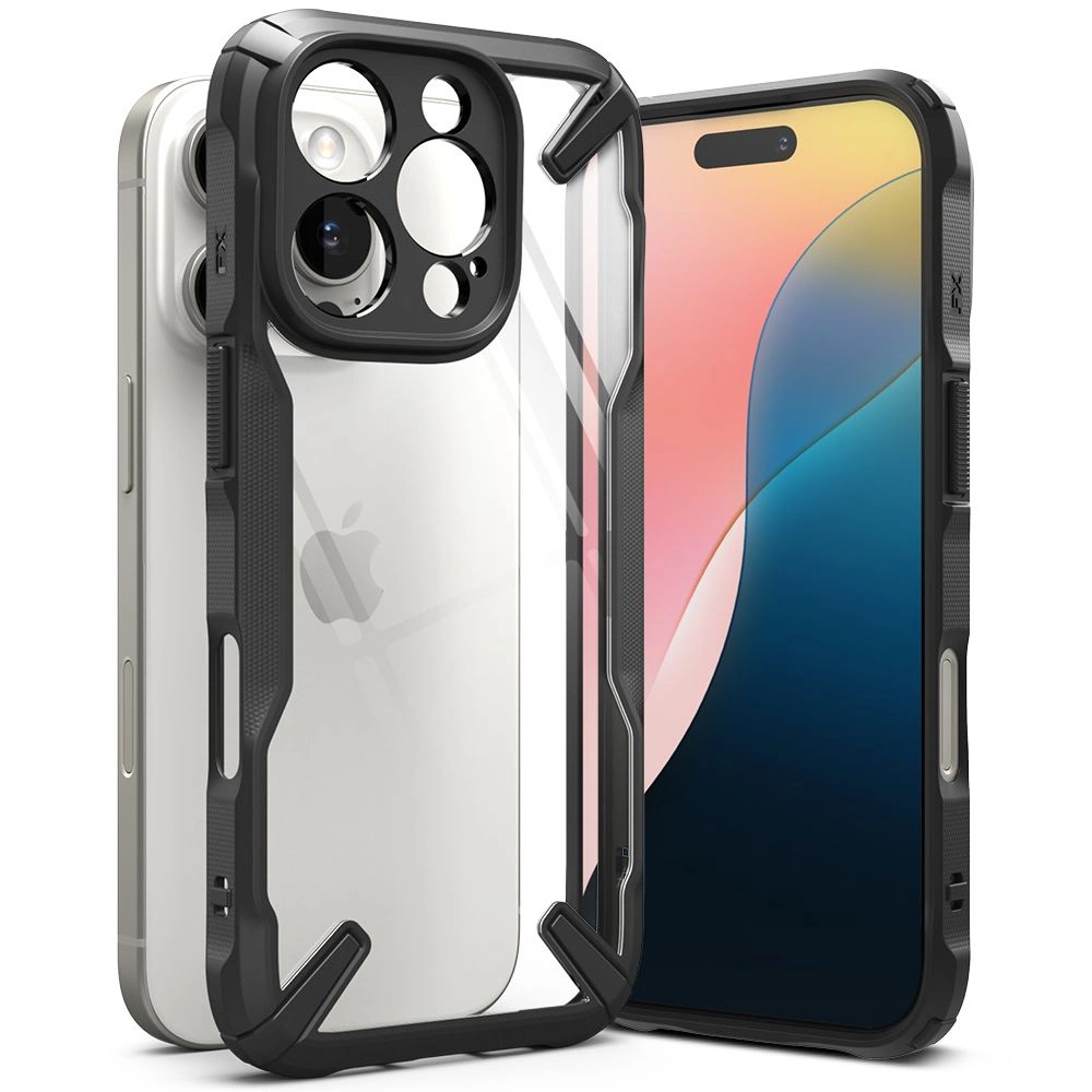 Ringke Fusion X iPhone 16 Pro Case - Blackeng